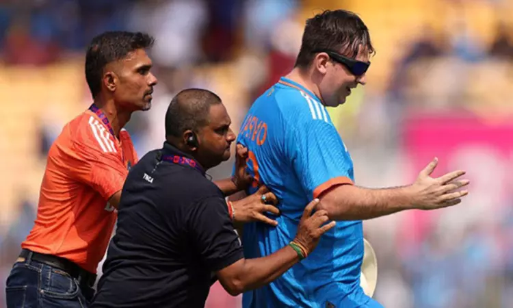 World Cup 2023: Jarvo invaded pitch during IND vs AUS Match, ICC did this Next To Him