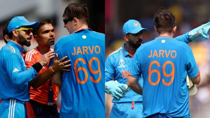 World Cup 2023: Jarvo invaded pitch during IND vs AUS Match, ICC did this Next To Him